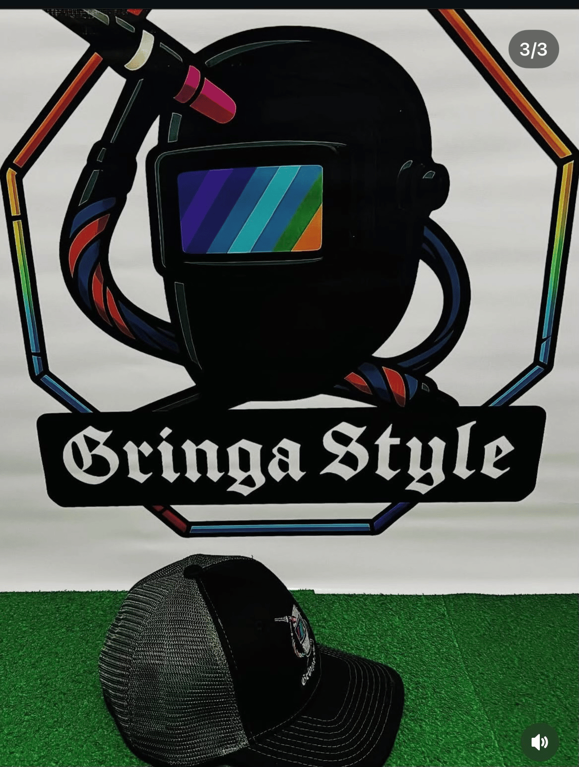 Produto Boné Gringa Style Classic Aba Curva - Casual Preto